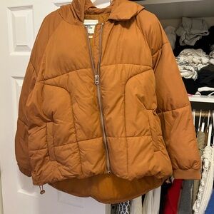 Urban Outfitters Rust Puffer Jacket